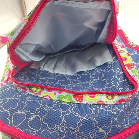 Vintage 2004 Strawberry Shortcake Backpack & Coin Pouch Kids School Bag Flowers - Picture 6 of 14